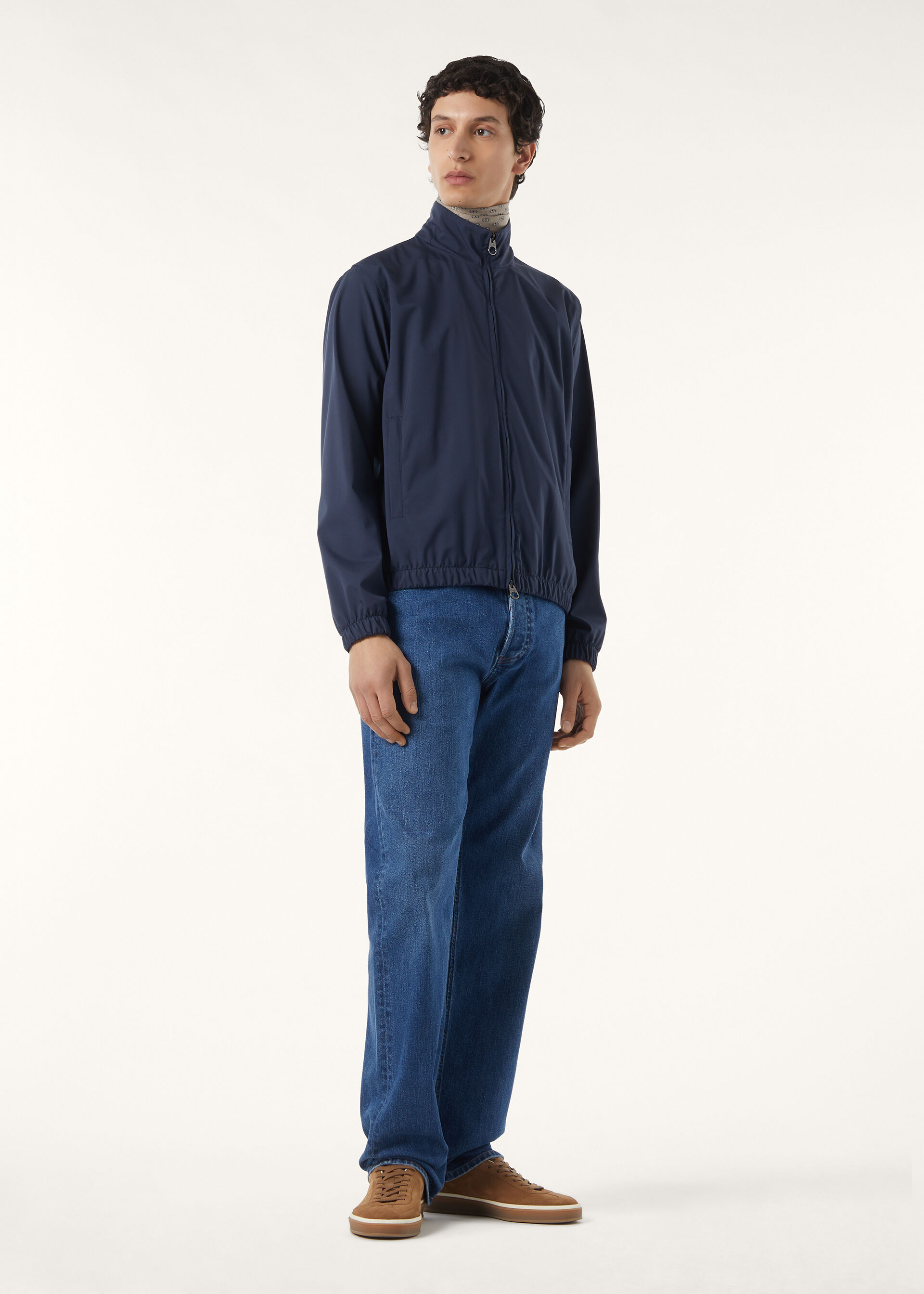 LORO PIANA BOMBER WINDBELT STRETCH STORM