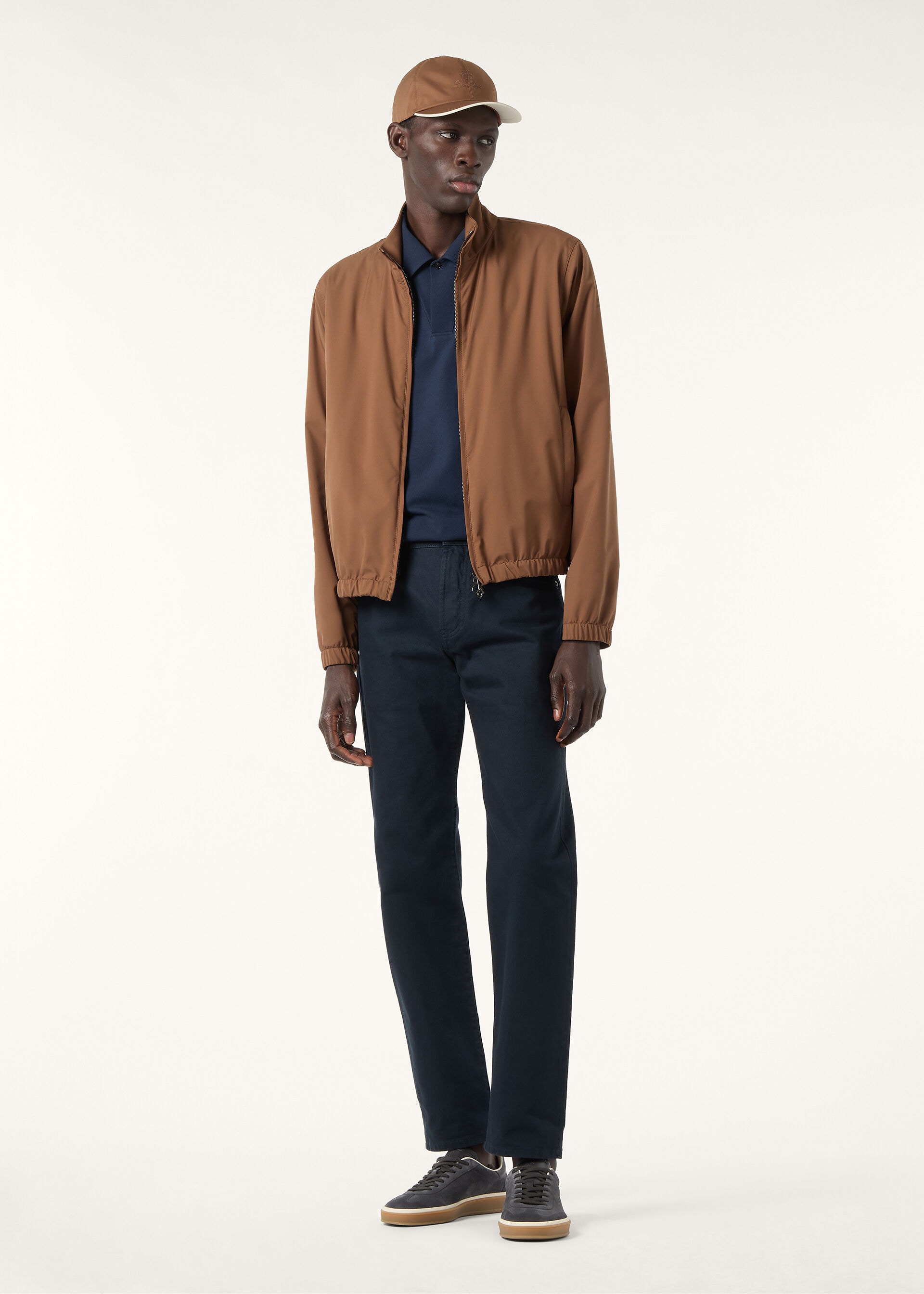 LORO PIANA BOMBER WINDBELT STRETCH STORM