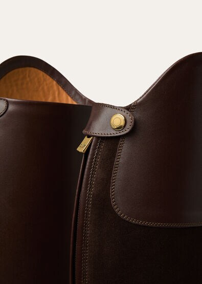 HORSERIDING GHETTA SHINY SMOOTH CALF & SUEDE
