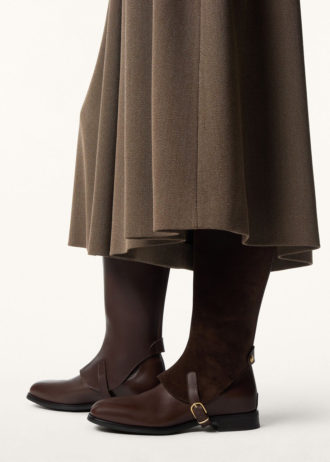 HORSERIDING GHETTA SHINY SMOOTH CALF & SUEDE