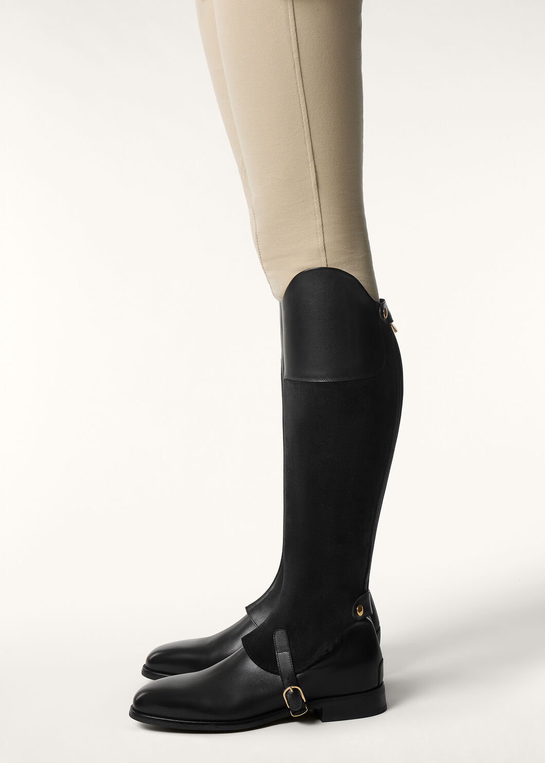 HORSERIDING GHETTA SHINY SMOOTH CALF & SUEDE
