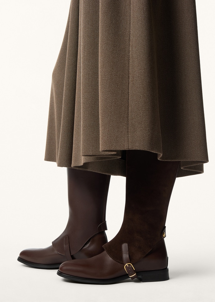 HORSERIDING GHETTA SHINY SMOOTH CALF & SUEDE_FAQ3094_H15Z_1