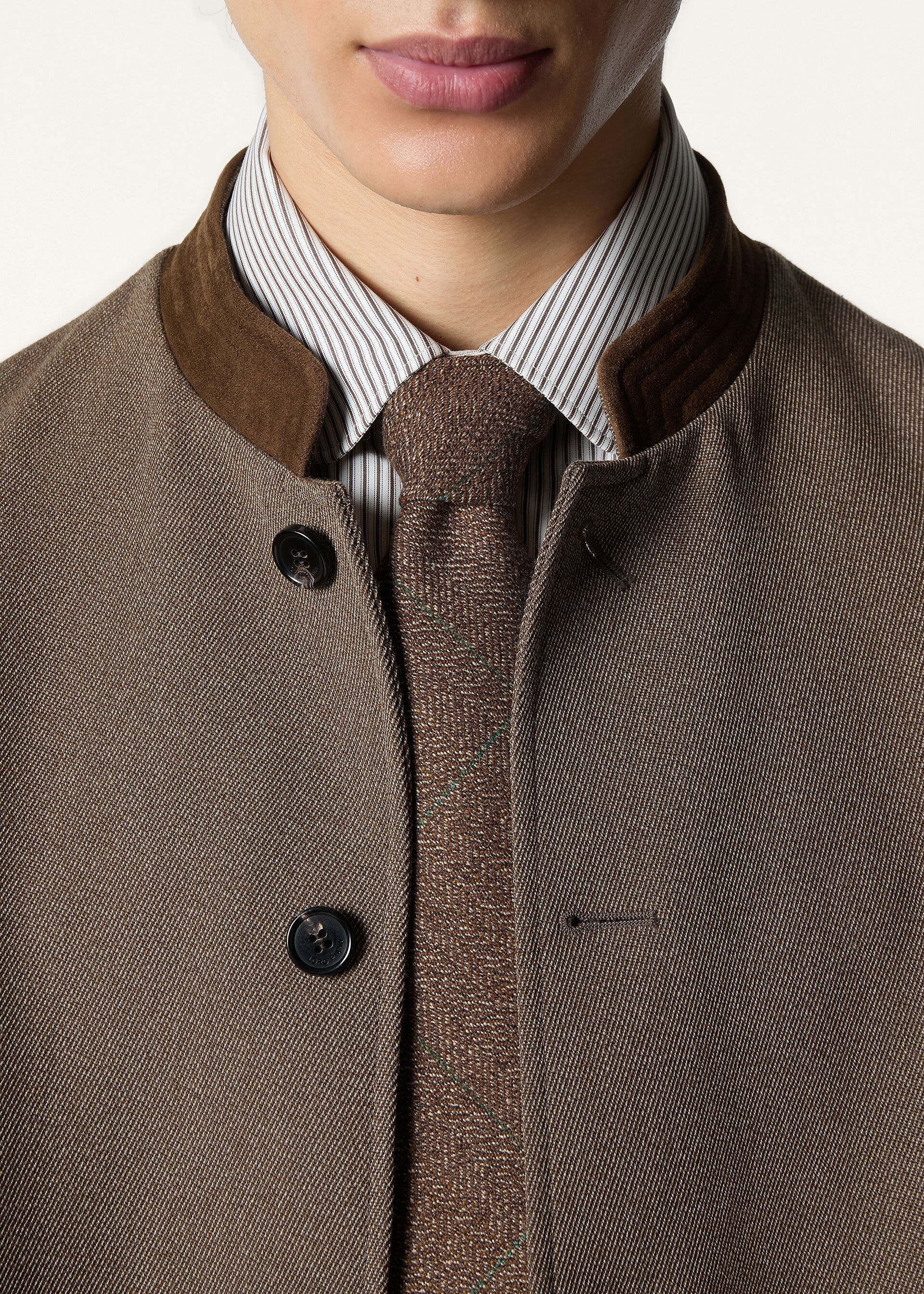 YALE TIE 8 TWEED CHEVIOT