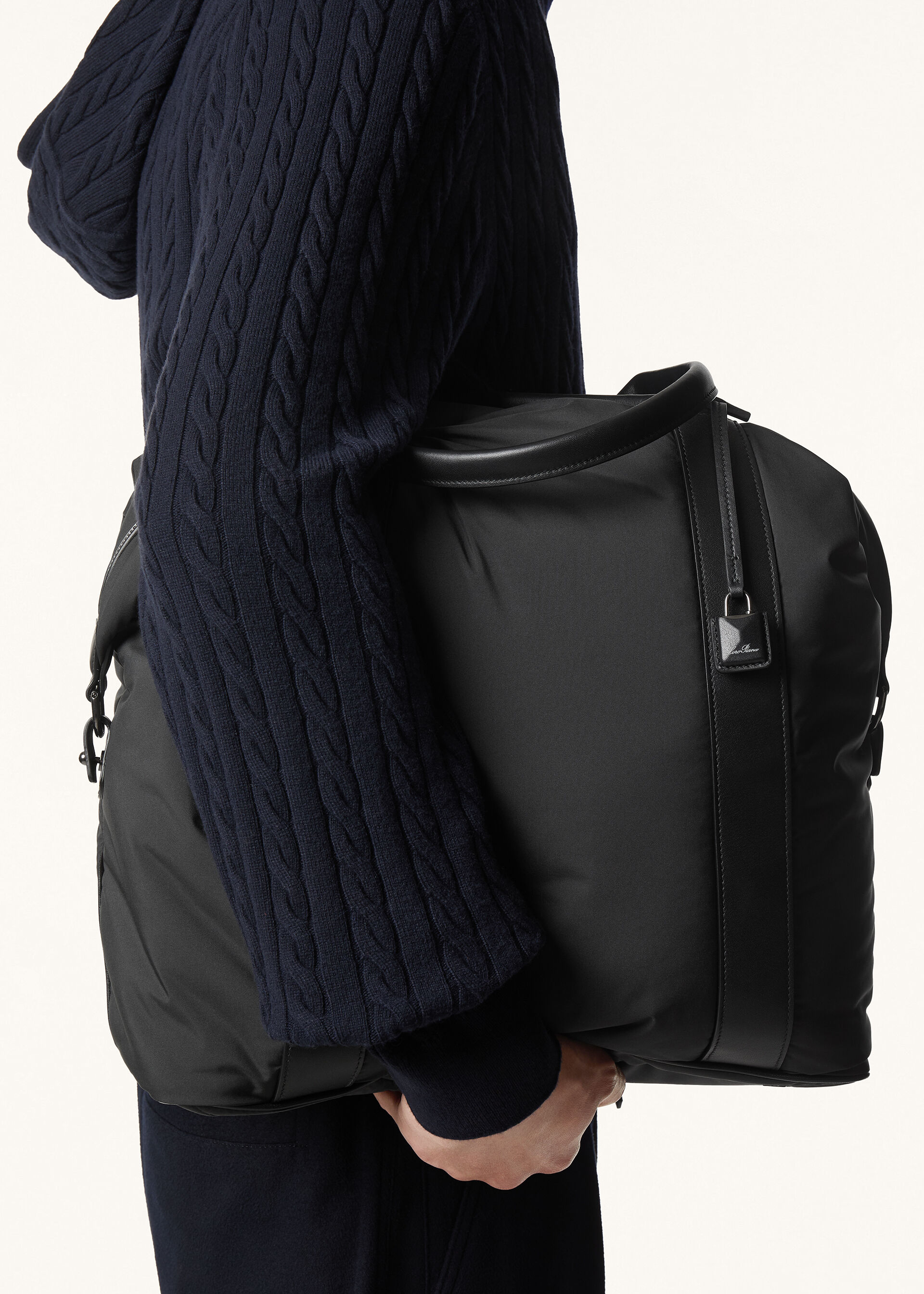 WIND DUFFLE NS WIND/ROUNDED LEATHER