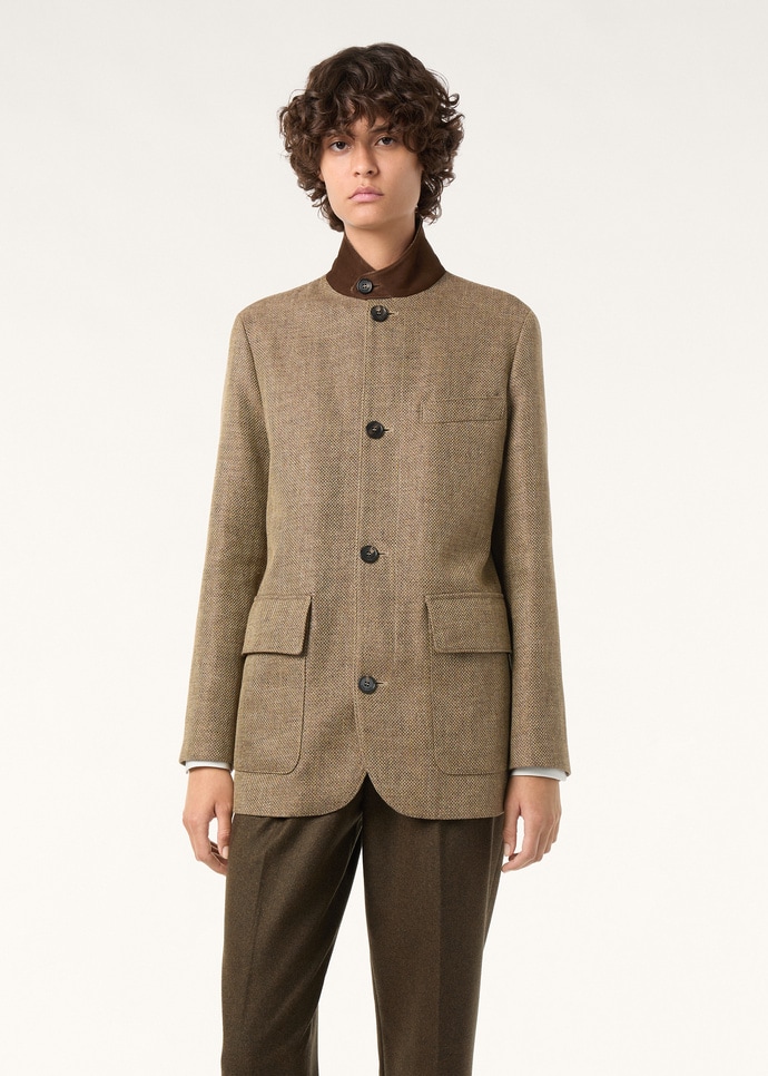 ROADSTER JACKET LINEN COTTON BROKEN TWILL_FAQ3240_E0FU_3