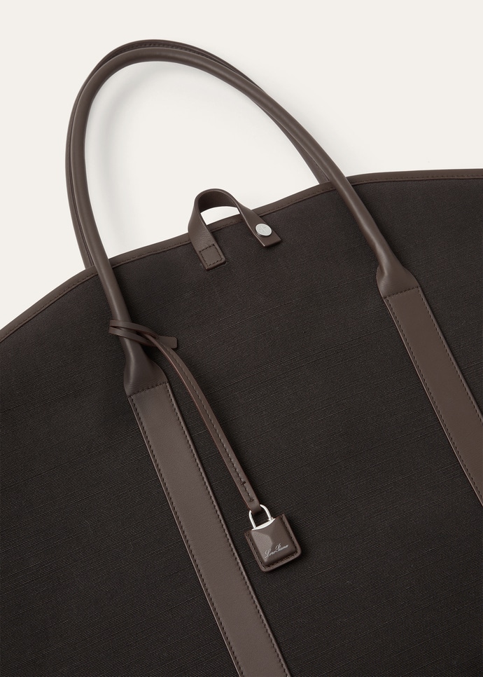 GUARDAROBA GARMENT BAG LINEN/ROUNDED LEATHER_FAQ3256_B5QL_NR_4