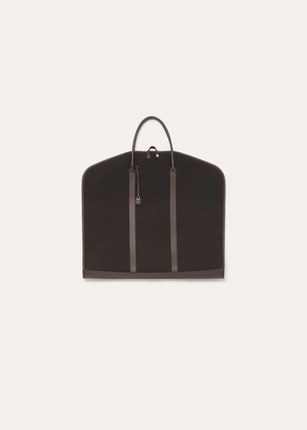 GUARDAROBA GARMENT BAG LINEN/ROUNDED LEATHER