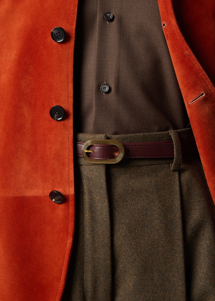 GUILLOCHE BUCKLE BELT 1.8 ROUNDED LTH_FAQ3263_Q0BE_1