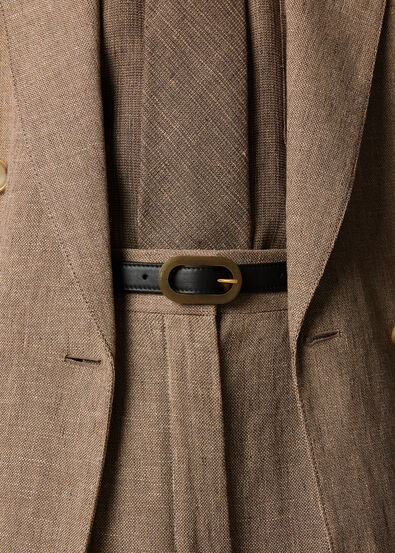 GUILLOCHE BUCKLE BELT 1.8 ROUNDED LTH