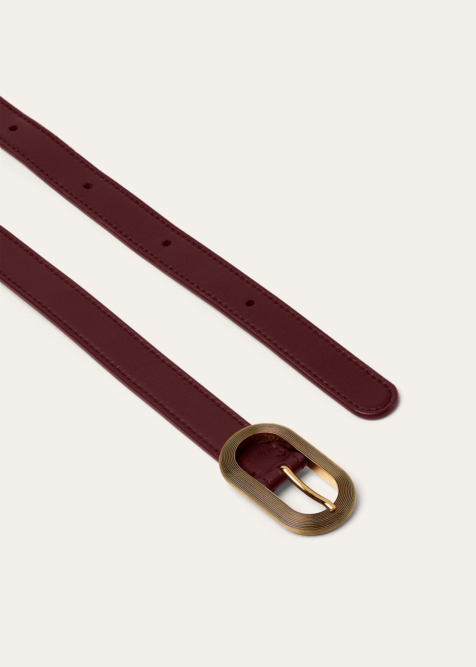 GUILLOCHE BUCKLE BELT 1.8 ROUNDED LTH_FAQ3263_Q0BE_3