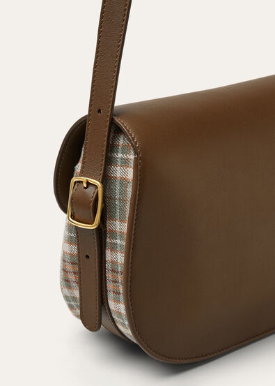 LINN BAG LP TARTAN/ROUNDED LEATHER