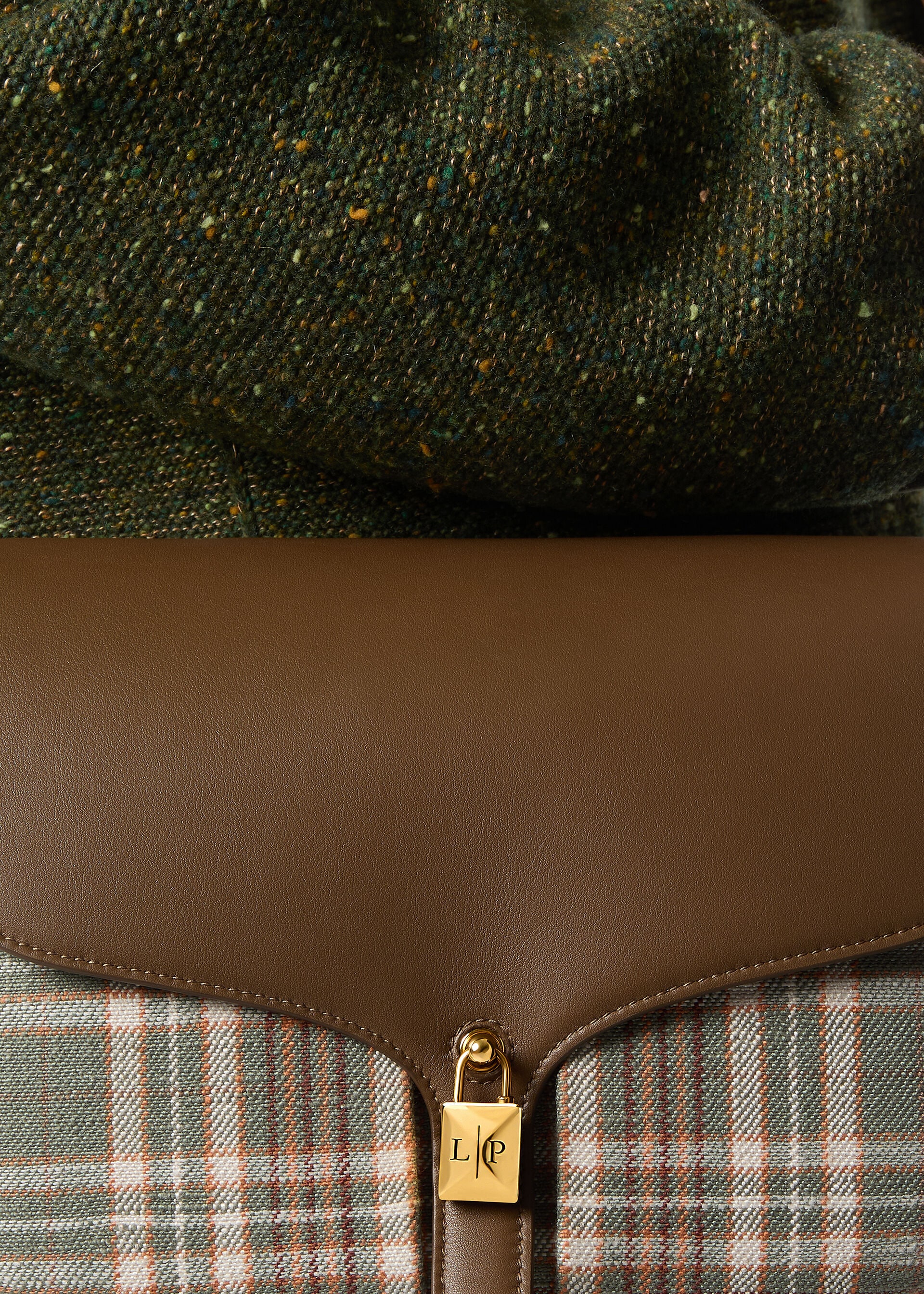 LINN BAG LP TARTAN/ROUNDED LEATHER