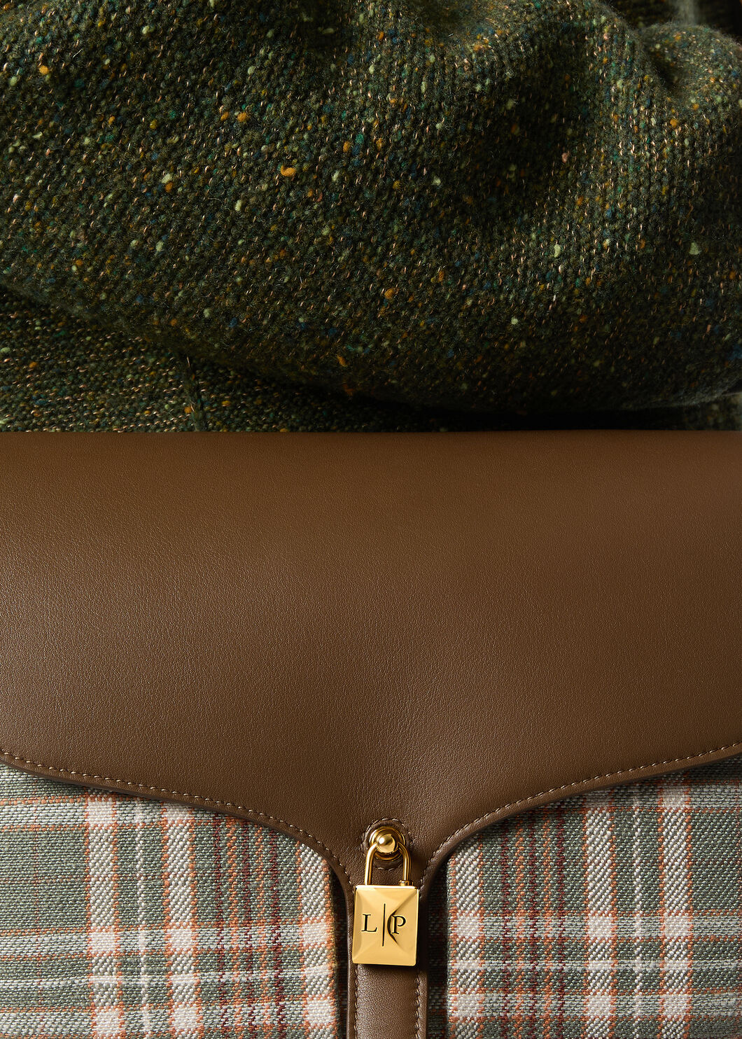 LINN BAG LP TARTAN/ROUNDED LEATHER