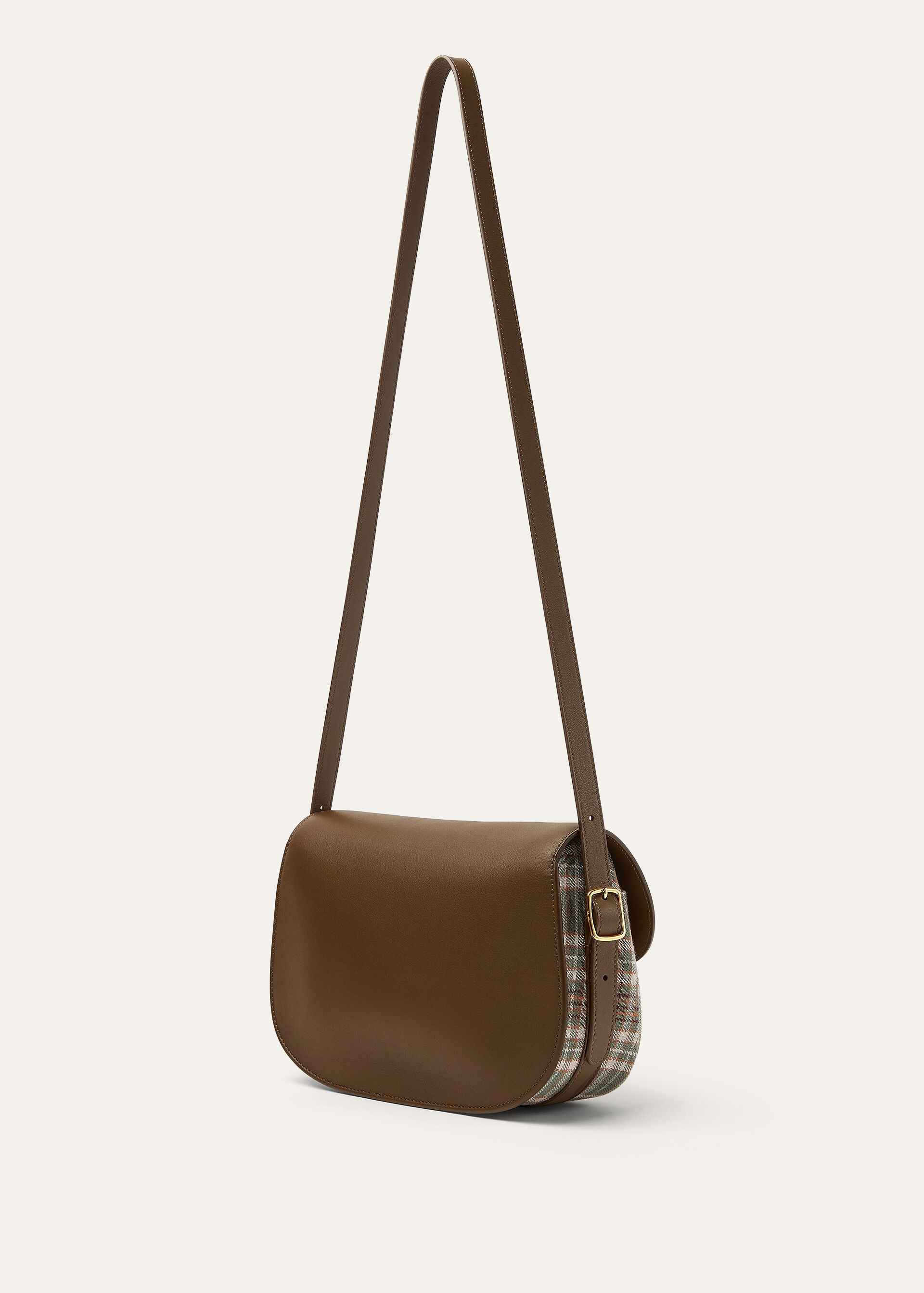 LINN BAG LP TARTAN/ROUNDED LEATHER