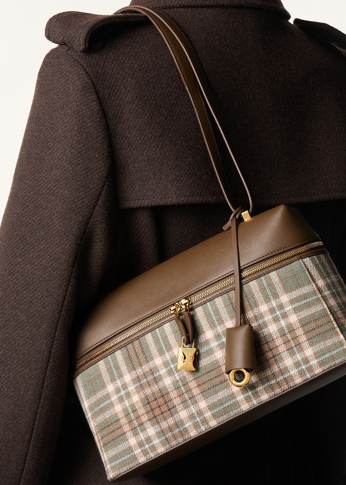 EXTRA BAG L27 LP TARTAN/ROUNDED LEATHER_FAQ3332_F7NQ_NR_1