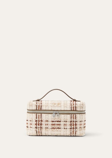 EXTRA POCKET L27 CHECK TWEED/ROUNDED LEATHER