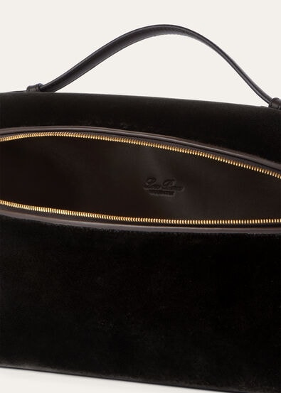 EXTRA POCKET L27 SILK VELVET/ROUNDED LEATHER