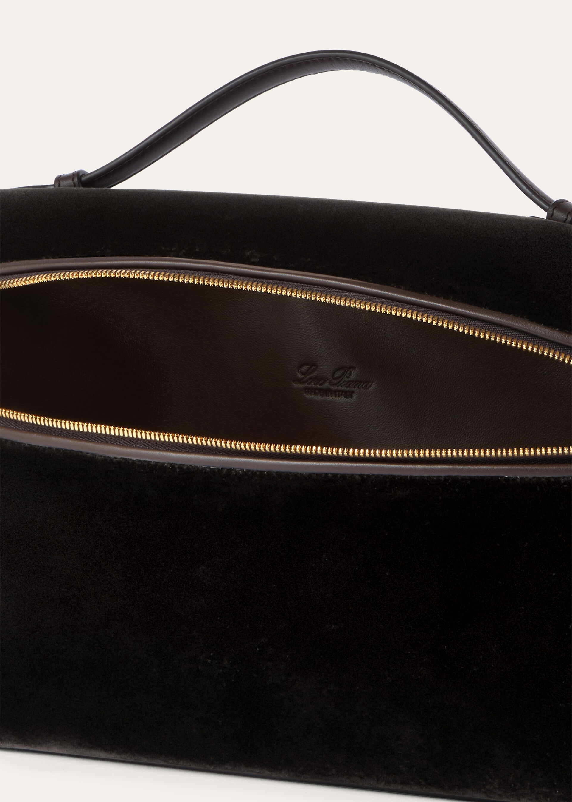 EXTRA POCKET L27 SILK VELVET/ROUNDED LEATHER