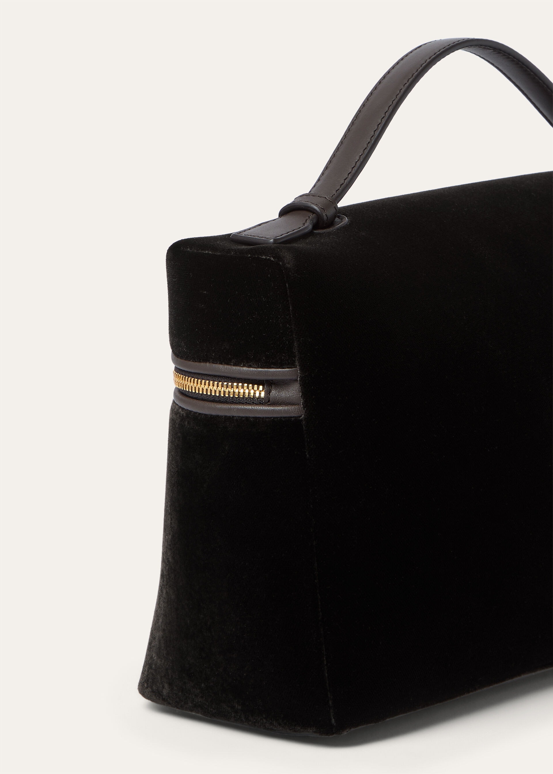 EXTRA POCKET L27 SILK VELVET/ROUNDED LEATHER