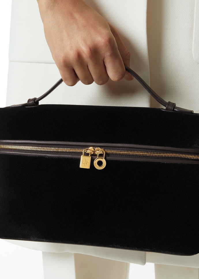 EXTRA POCKET L27 SILK VELVET/ROUNDED LEATHER_FAQ3704_B5OA_NR_1