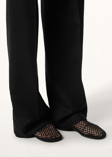 FLOATY FLAT LUREX MESH & VELVET SUEDE