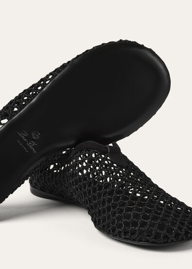 FLOATY FLAT LUREX MESH & VELVET SUEDE