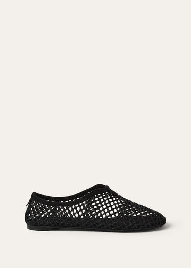 FLOATY FLAT LUREX MESH & VELVET SUEDE