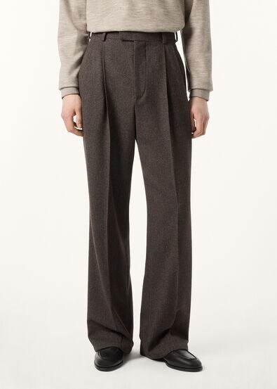 HUBERT TROUSERS CHEVIOT WISH CASH