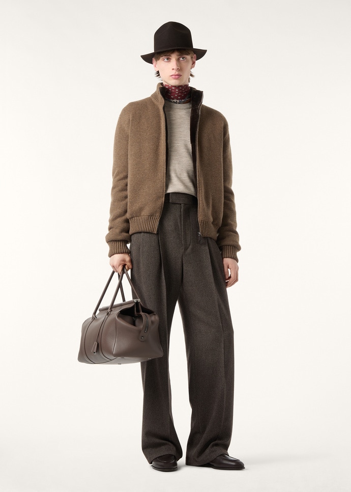 HUBERT TROUSERS CHEVIOT WISH CASH_FAQ3967_F7AF_1