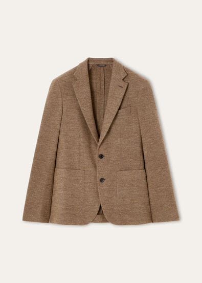TORINO NOTCH SB  JACKET JERSEY WOOL CHEVRON