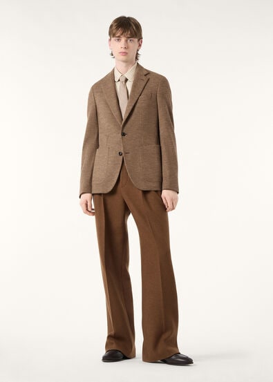 TORINO NOTCH SB  JACKET JERSEY WOOL CHEVRON
