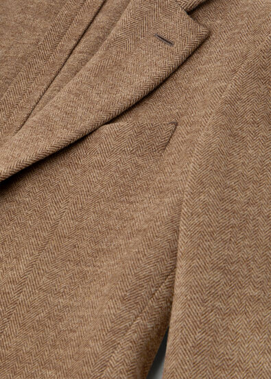 TORINO NOTCH SB  JACKET JERSEY WOOL CHEVRON