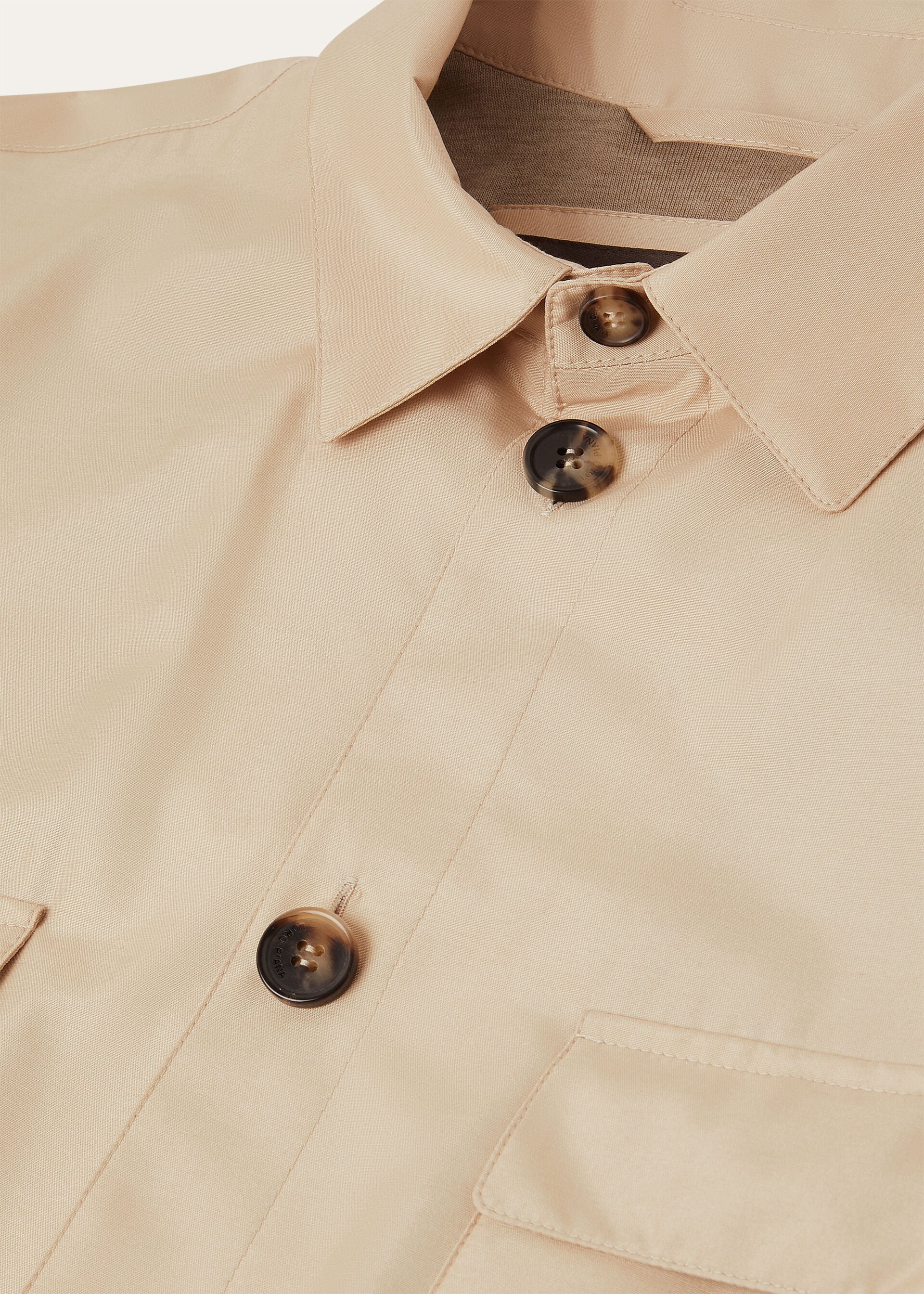 LORO PIANA OVERSHIRT SILK TECH STORM