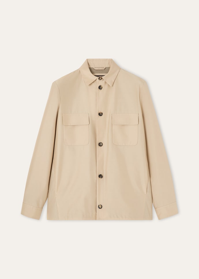 LORO PIANA OVERSHIRT SILK TECH STORM_FAQ4053_D235_1