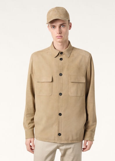 LORO PIANA OVERSHIRT LOWERED SUEDE