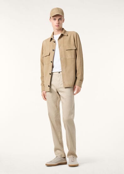 LORO PIANA OVERSHIRT LOWERED SUEDE