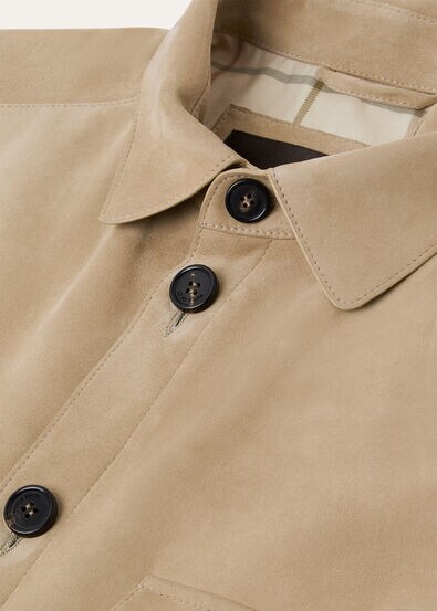 LORO PIANA OVERSHIRT LOWERED SUEDE