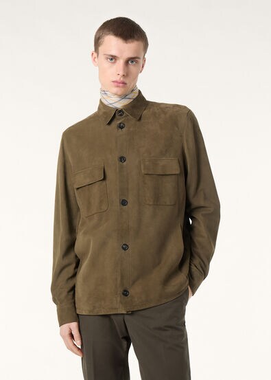 LORO PIANA OVERSHIRT LOWERED SUEDE