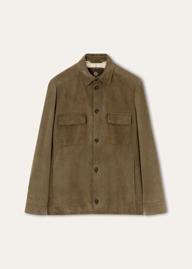 LORO PIANA OVERSHIRT LOWERED SUEDE