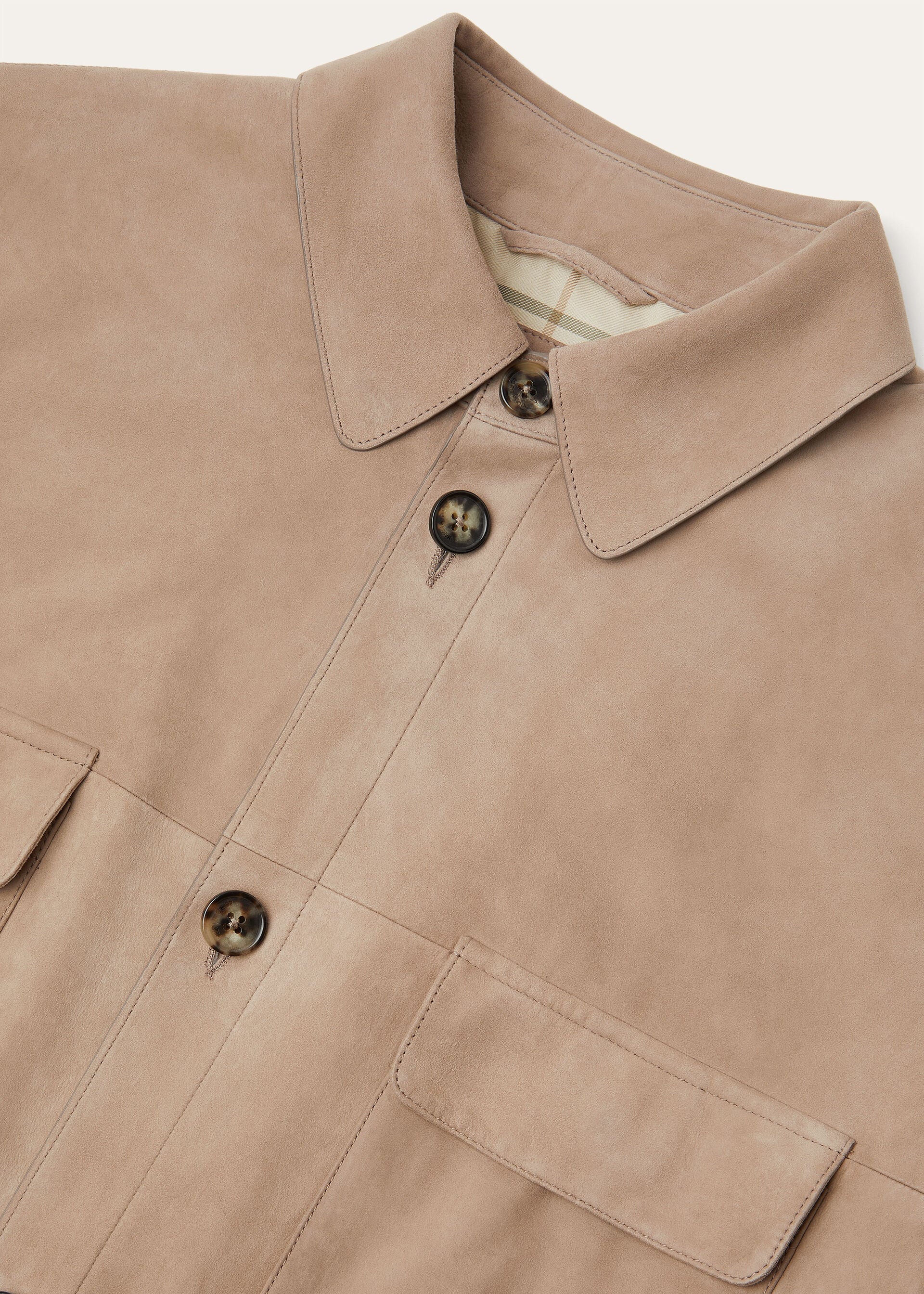 LORO PIANA OVERSHIRT LOWERED SUEDE
