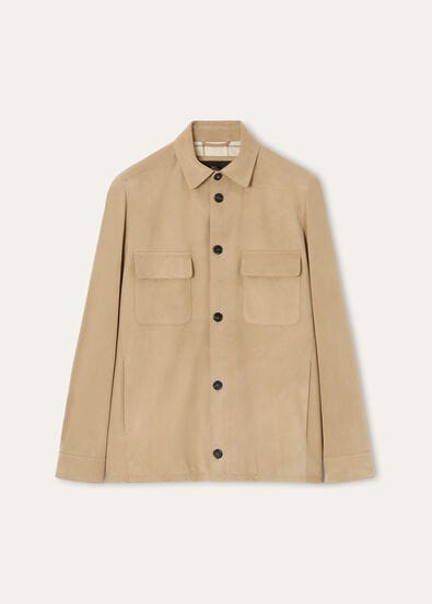 LORO PIANA OVERSHIRT LOWERED SUEDE