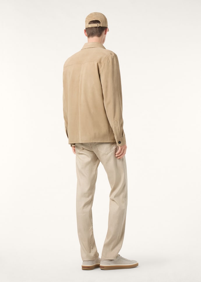 LORO PIANA OVERSHIRT LOWERED SUEDE_FAQ4057_D147_4