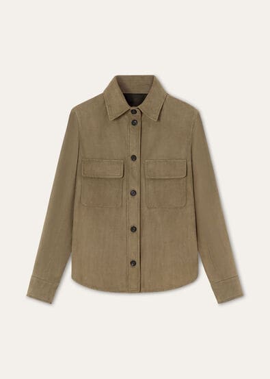 ANA SHIRT LOWERED SUEDE