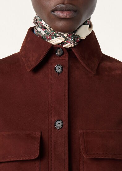 ANA SHIRT LOWERED SUEDE