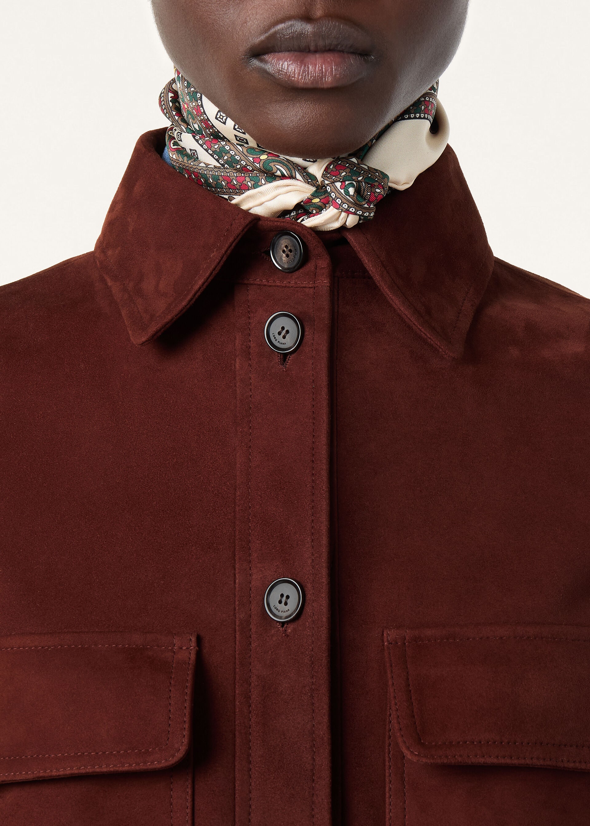 ANA SHIRT LOWERED SUEDE