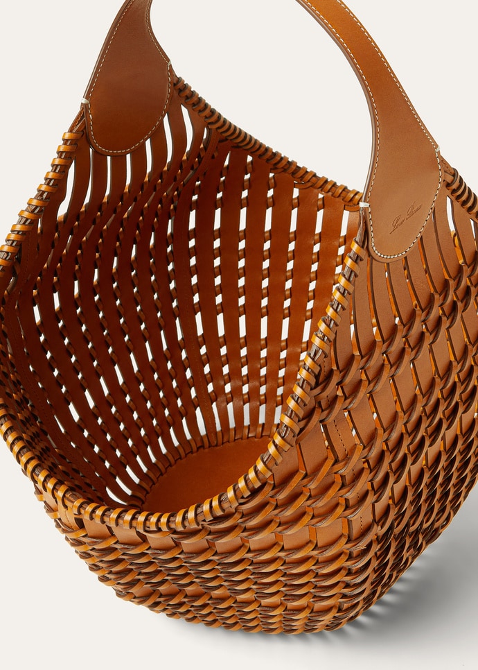 LOTUS FLOWER BASKET RUSTIC WOVEN LTHR_FAQ4491_L0DQ_NR_6