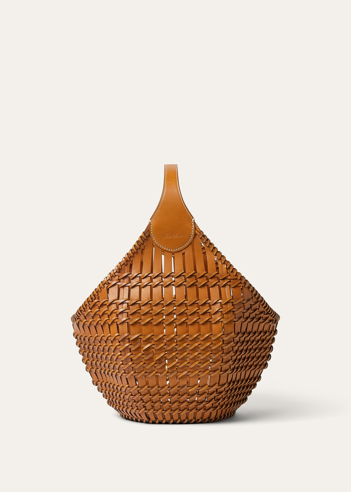 LOTUS FLOWER BASKET RUSTIC WOVEN LTHR_FAQ4491_L0DQ_NR_2