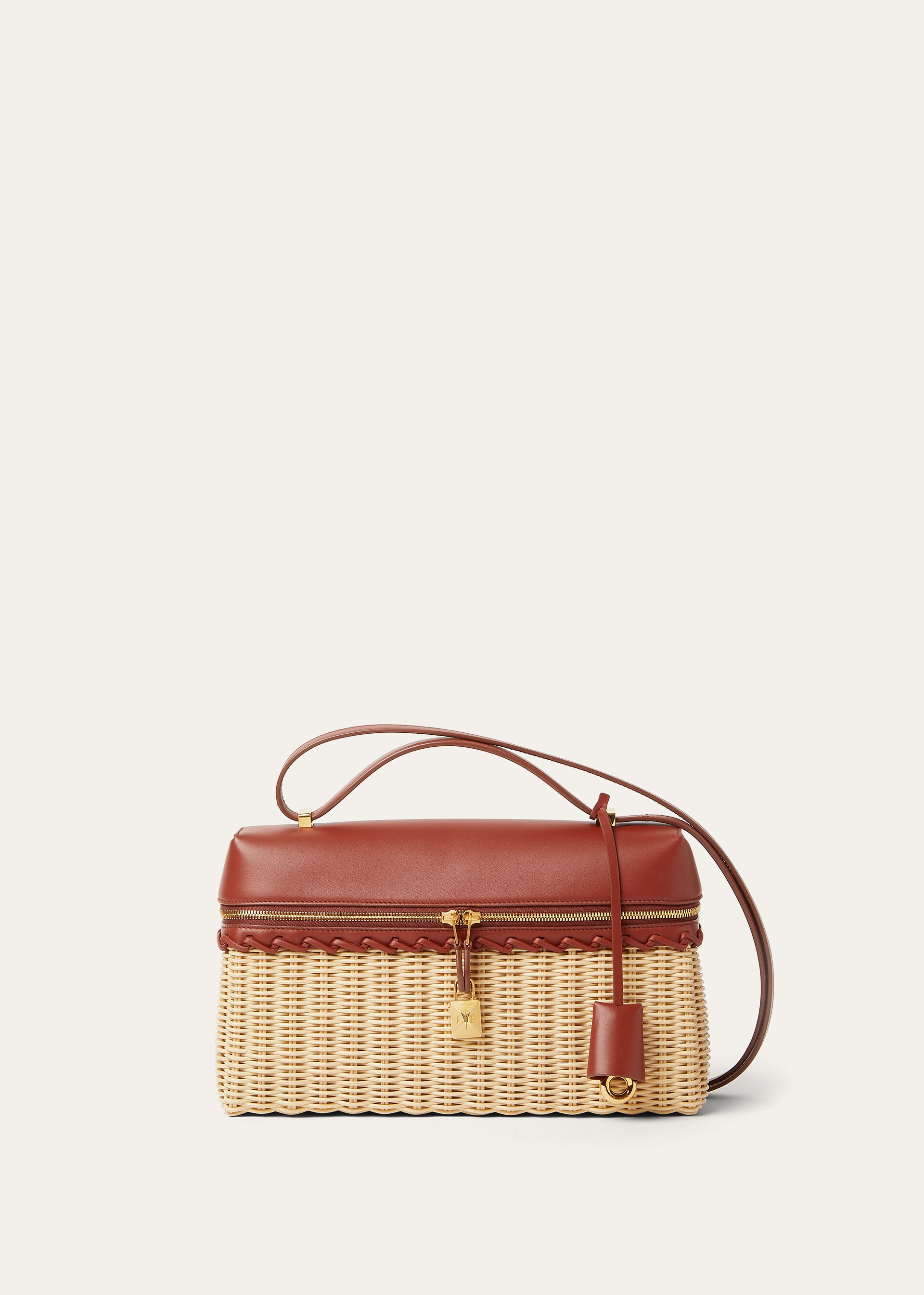 EXTRA BAG L27 WICKER/ROUNDED LEATHER