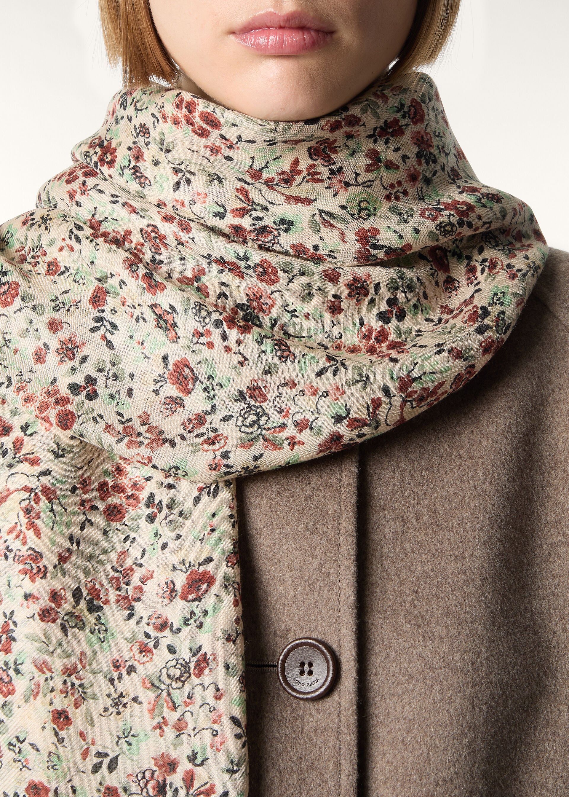 ARUNDEL GARDENS MAXI STOLE SOFFIO CASH SILK