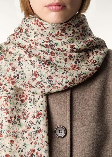 ARUNDEL GARDENS MAXI STOLE SOFFIO CASH SILK